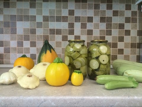 Hvordan bevare courgette til vinteren - 3 trinnvis oppskrifter