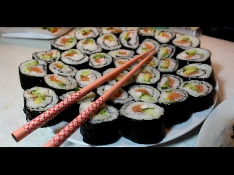 Sushi và cuộn tại nhà - từng bước công thức nấu ăn