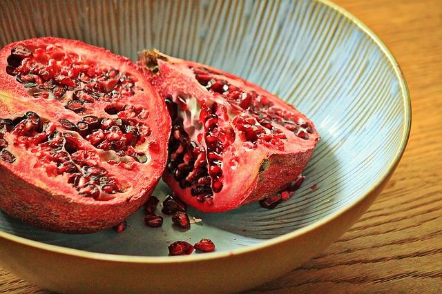 Halved Pomegranate