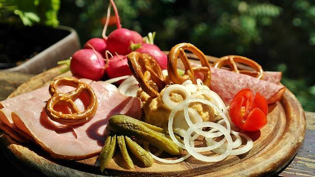 Ham and Cucumbers for Salad Tenderness