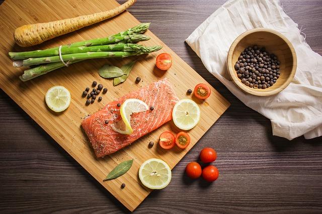 Preparing trout for salting