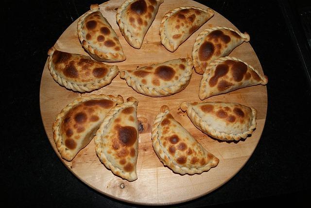 Pasties ngon ngọt trên bảng đen